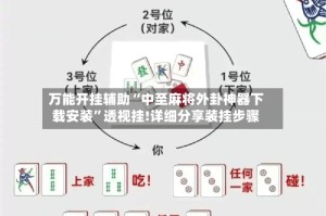 万能开挂辅助“中至麻将外卦神器下载安装”透视挂!详细分享装挂步骤