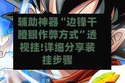 辅助神器“边锋干瞪眼作弊方式”透视挂!详细分享装挂步骤