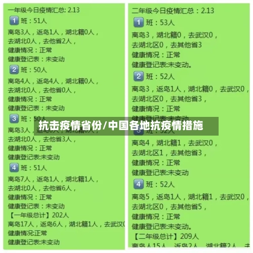 抗击疫情省份/中国各地抗疫情措施-第3张图片