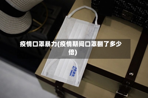 疫情口罩暴力(疫情期间口罩翻了多少倍)-第1张图片