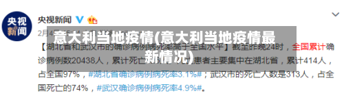 意大利当地疫情(意大利当地疫情最新情况)-第1张图片