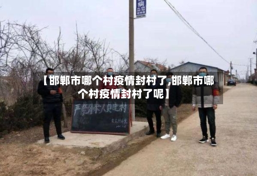 【邯郸市哪个村疫情封村了,邯郸市哪个村疫情封村了呢】-第1张图片