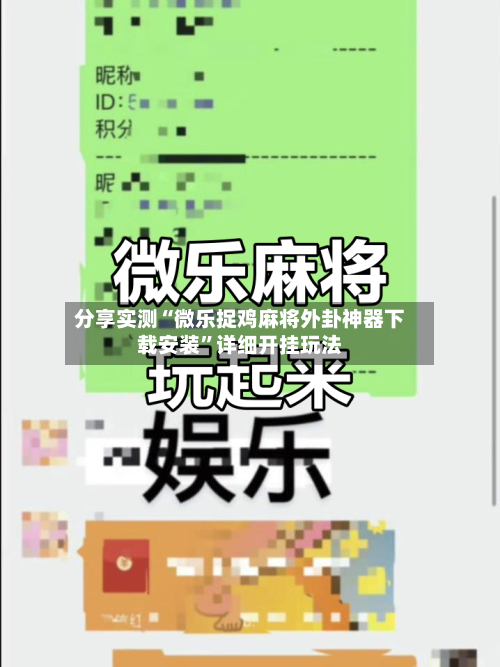 分享实测“微乐捉鸡麻将外卦神器下载安装”详细开挂玩法-第3张图片