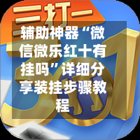 辅助神器“微信微乐红十有挂吗”详细分享装挂步骤教程-第1张图片