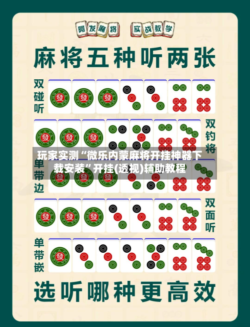 玩家实测“微乐内蒙麻将开挂神器下载安装”开挂(透视)辅助教程-第2张图片