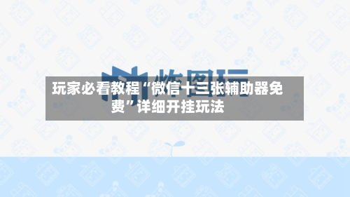 玩家必看教程“微信十三张辅助器免费”详细开挂玩法-第2张图片
