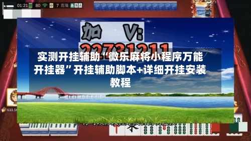 实测开挂辅助“微乐麻将小程序万能开挂器”开挂辅助脚本+详细开挂安装教程-第1张图片