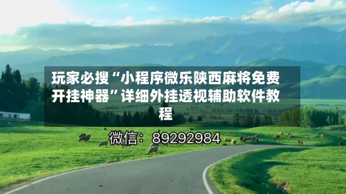玩家必搜“小程序微乐陕西麻将免费开挂神器	”详细外挂透视辅助软件教程-第1张图片