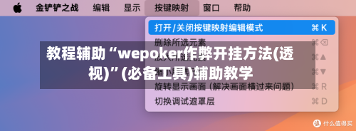 教程辅助“wepoker作弊开挂方法(透视)”(必备工具)辅助教学-第1张图片