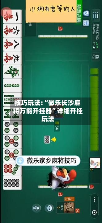 技巧玩法:“微乐长沙麻将万能开挂器	”详细开挂玩法-第2张图片