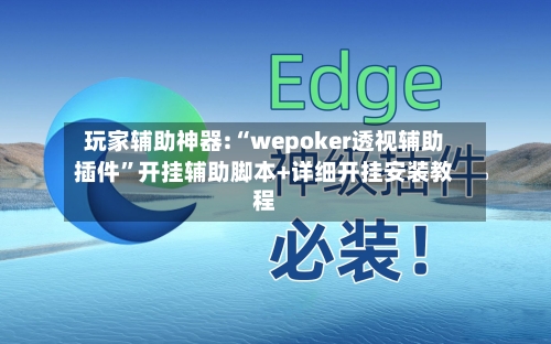 玩家辅助神器:“wepoker透视辅助插件	”开挂辅助脚本+详细开挂安装教程-第2张图片