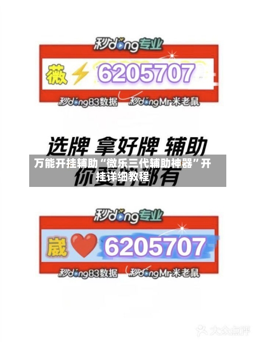 万能开挂辅助“微乐三代辅助神器	”开挂详细教程-第2张图片