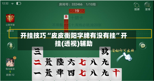 开挂技巧“皮皮衡阳字牌有没有挂”开挂(透视)辅助-第1张图片