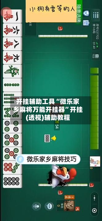 开挂辅助工具“微乐家乡麻将万能开挂器”开挂(透视)辅助教程-第1张图片