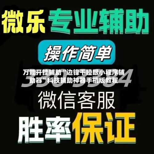 万能开挂辅助“边锋干瞪眼小程序辅助器”科技辅助神器手机版教程-第3张图片