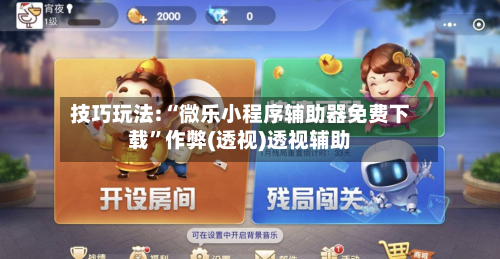 技巧玩法:“微乐小程序辅助器免费下载	”作弊(透视)透视辅助-第1张图片