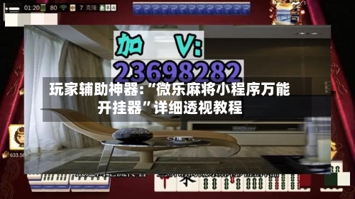玩家辅助神器:“微乐麻将小程序万能开挂器”详细透视教程-第2张图片