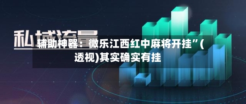 辅助神器：微乐江西红中麻将开挂”(透视)其实确实有挂-第3张图片