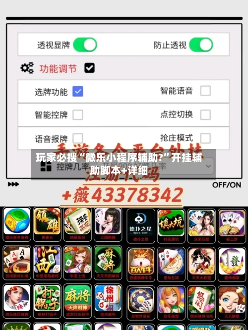 玩家必搜“微乐小程序辅助?”开挂辅助脚本+详细-第2张图片