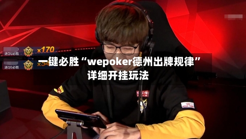 一键必胜“wepoker德州出牌规律”详细开挂玩法-第2张图片