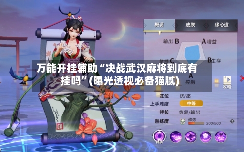 万能开挂辅助“决战武汉麻将到底有挂吗”(曝光透视必备猫腻)-第1张图片