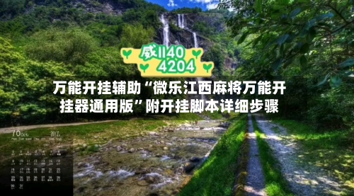万能开挂辅助“微乐江西麻将万能开挂器通用版	”附开挂脚本详细步骤-第2张图片