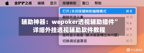 辅助神器：wepoker透视辅助插件	”详细外挂透视辅助软件教程-第2张图片